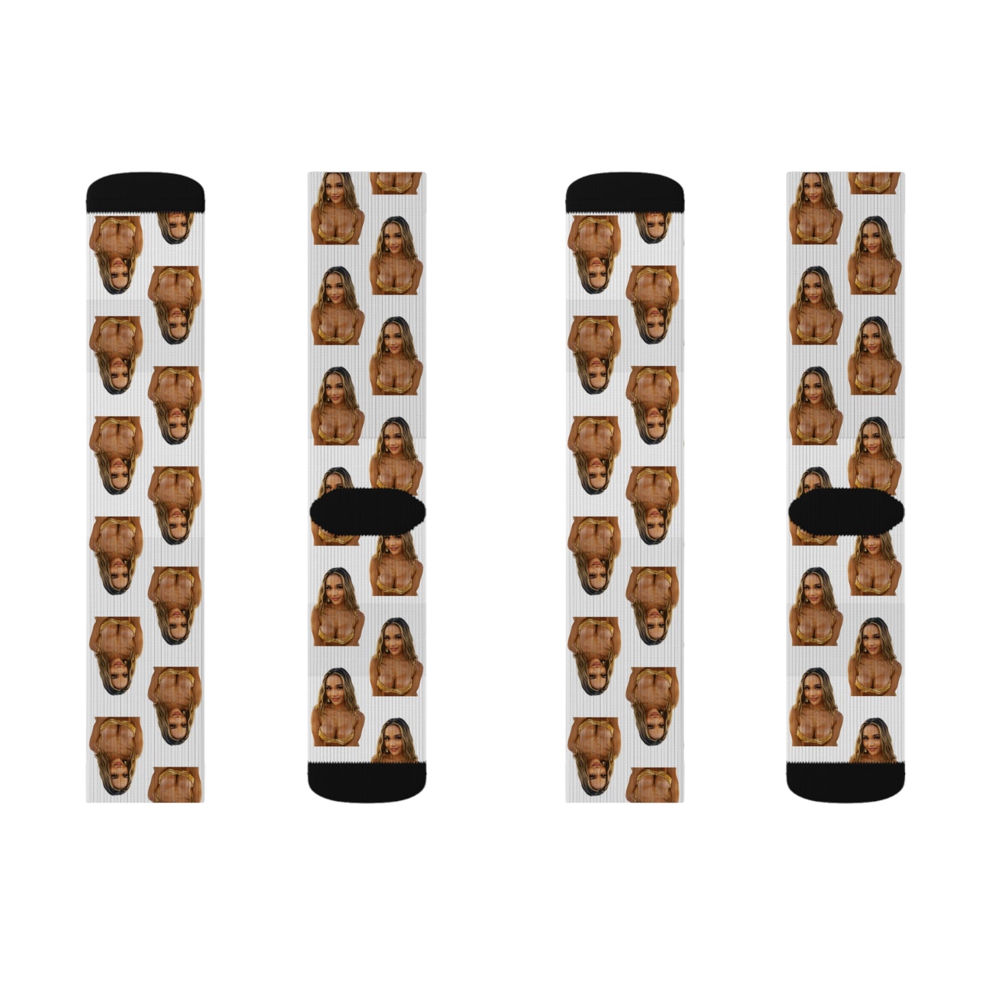GOLDEN GODDES CREW SOCKS - WHITE