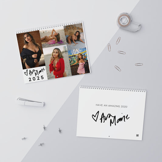 Elegant Glamour Wall Calendar 2025 - Featuring Stylish Model Photography