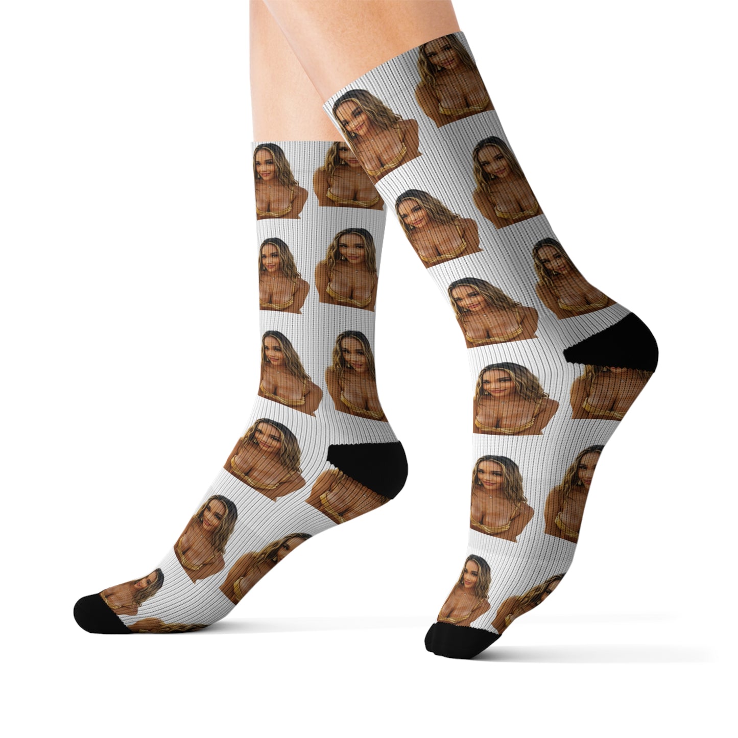 GOLDEN GODDES CREW SOCKS - WHITE